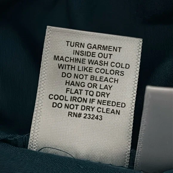 Teal Long Sleeve Blouse XXL Rhinestone Buttons Office Chic Minimalist Workwear - Picture 5 of 15